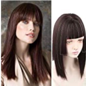 Synthetic Clip on Wig